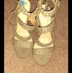 Suede Stappy Sandals